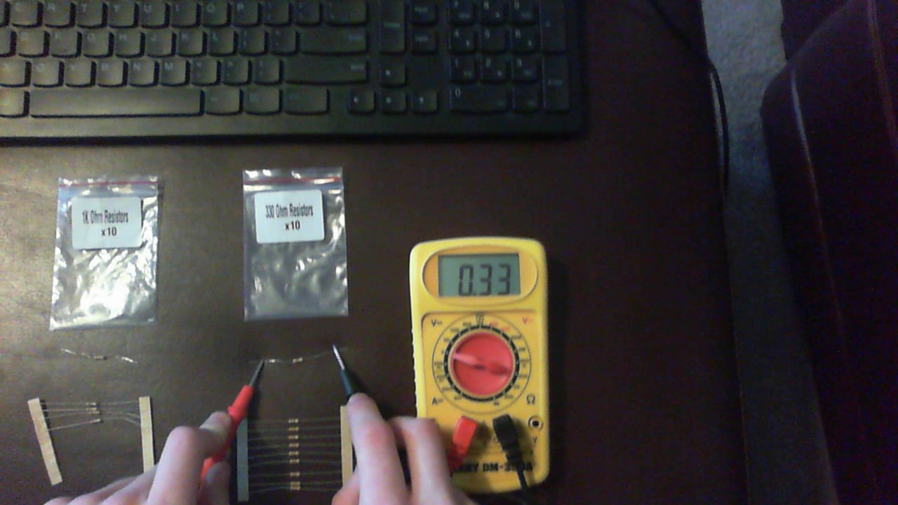 testing 330 Ohm resistor